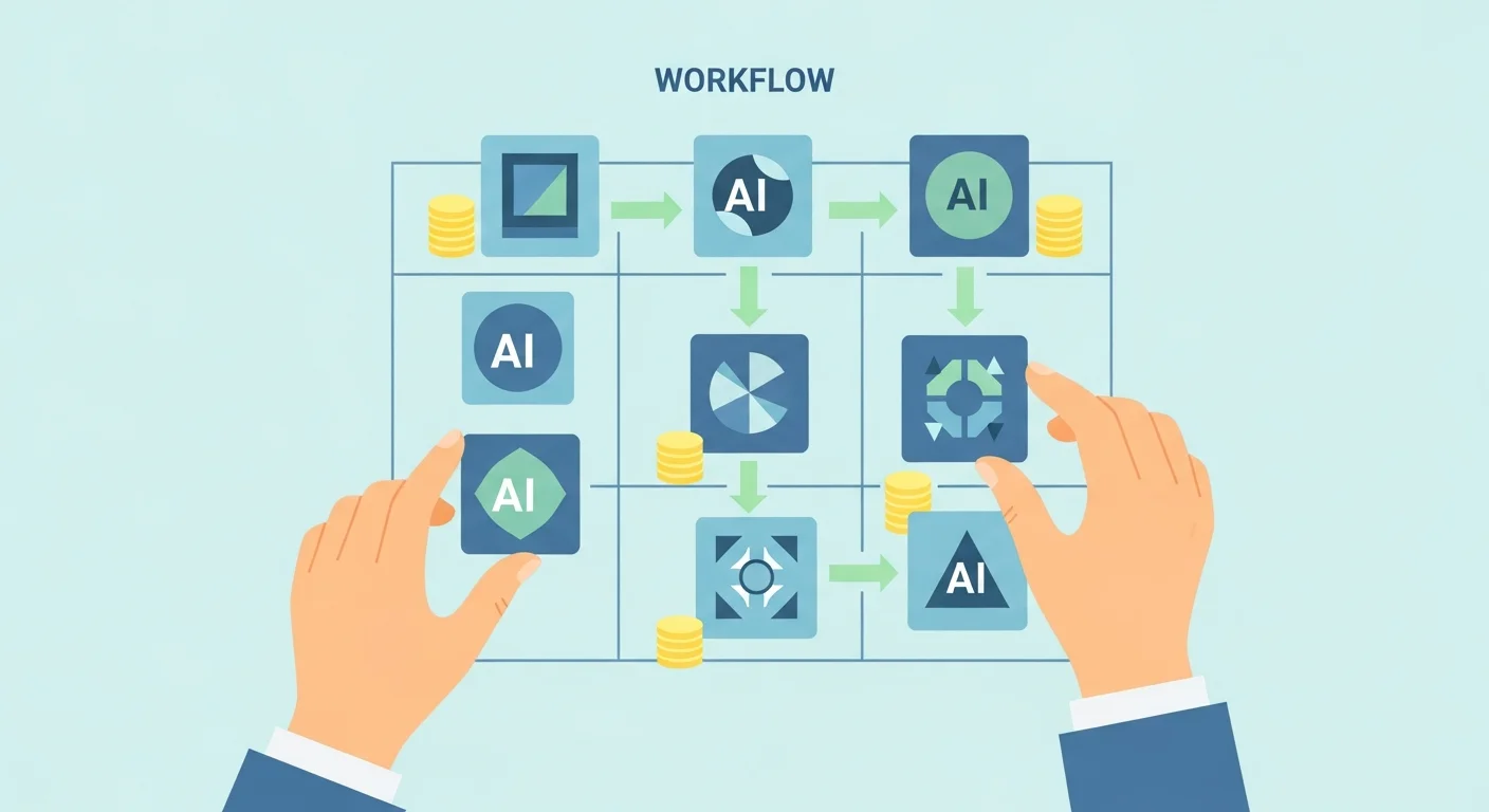 AIツール複数併用のコツのイメージ