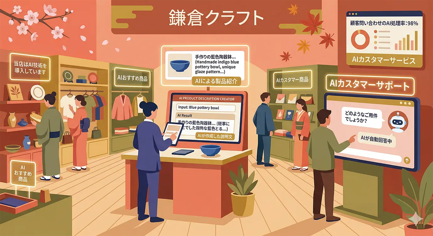 小売・EC向けAIツールのイメージ