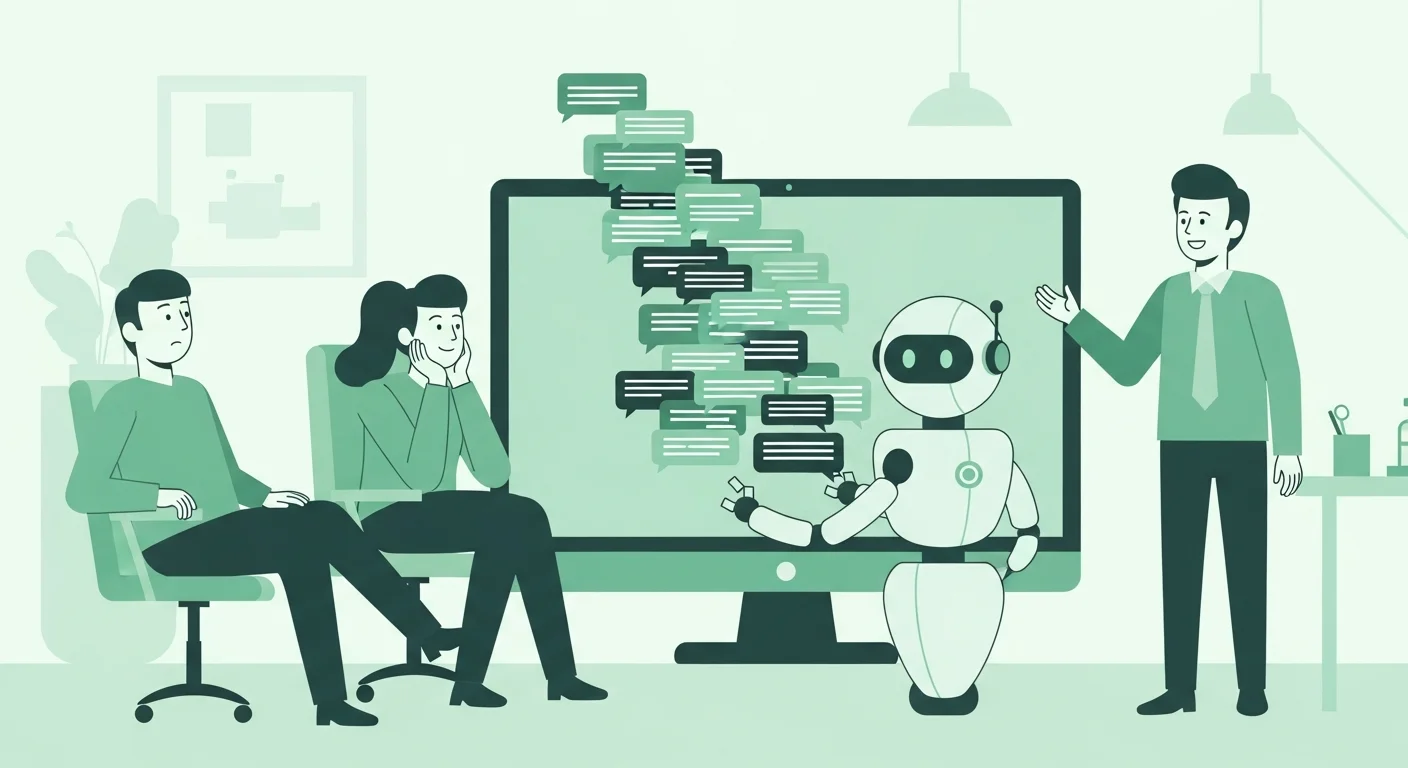 中小企業がAIチャットボットを導入すべき理由のイラスト