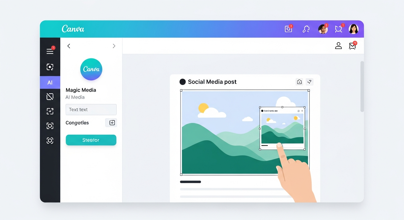 Canva AI Magic Mediaの使い方