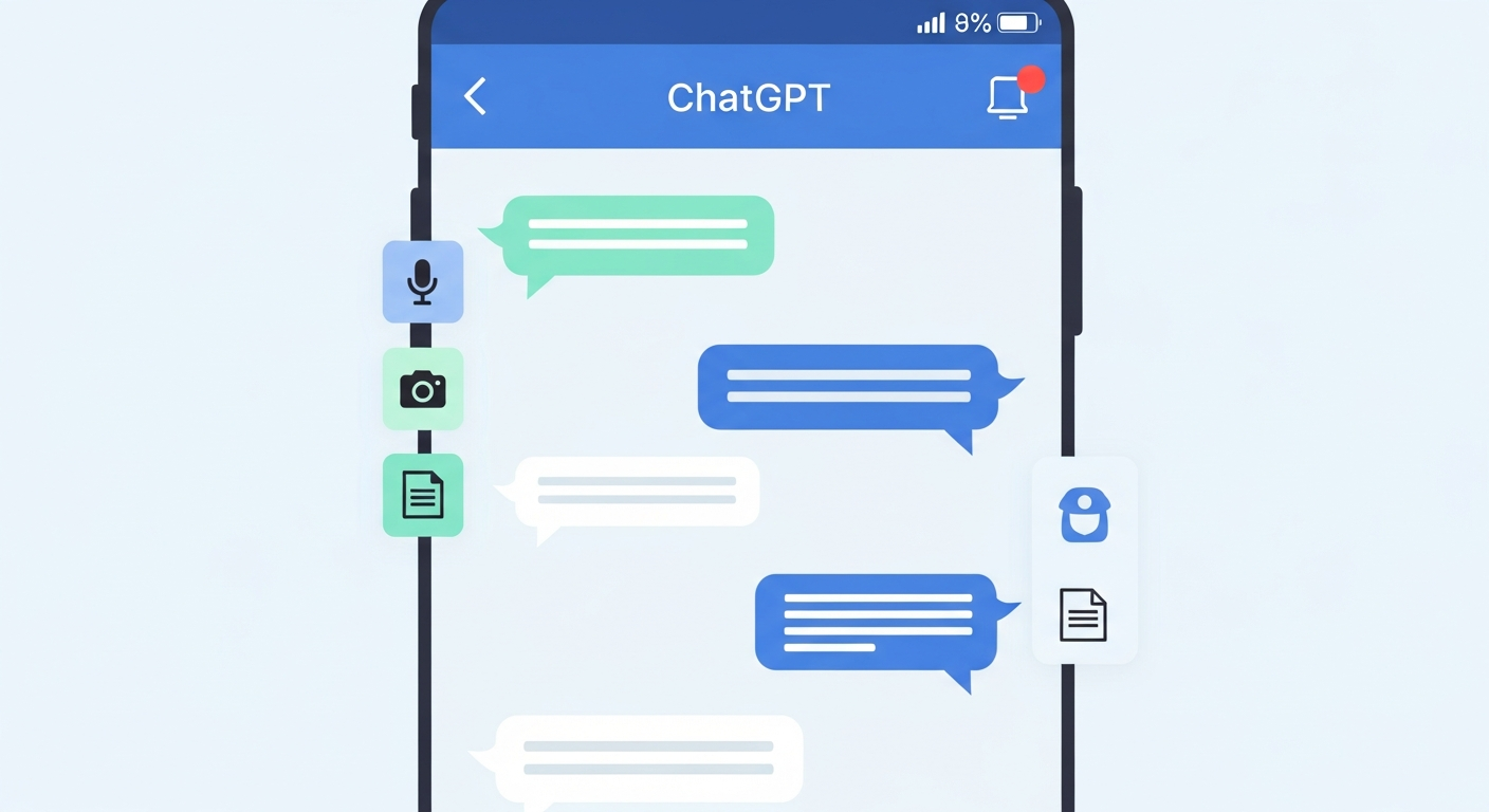 ChatGPTアプリの使い方イメージ