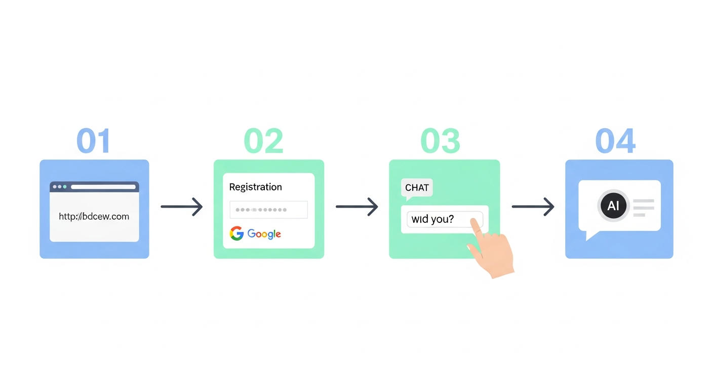 ChatGPT始め方ステップ