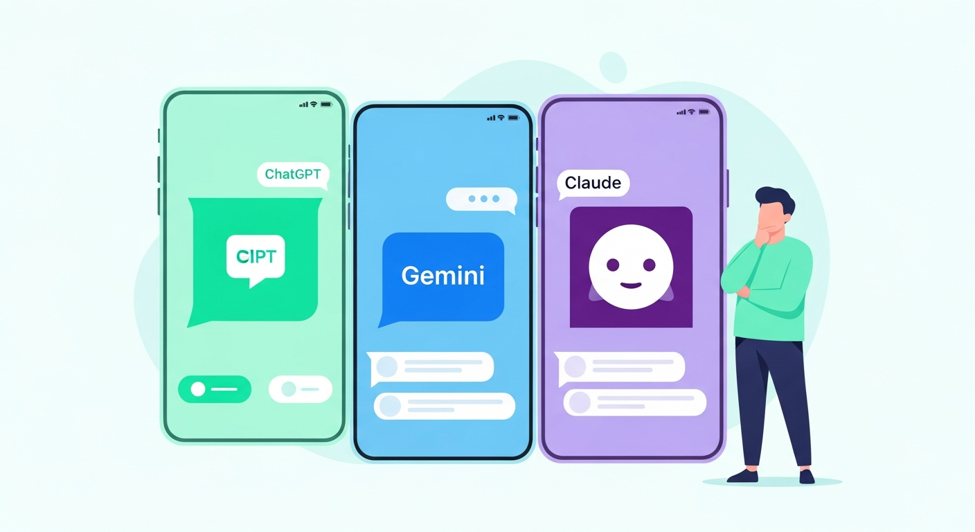 ChatGPT Gemini Claude 比較